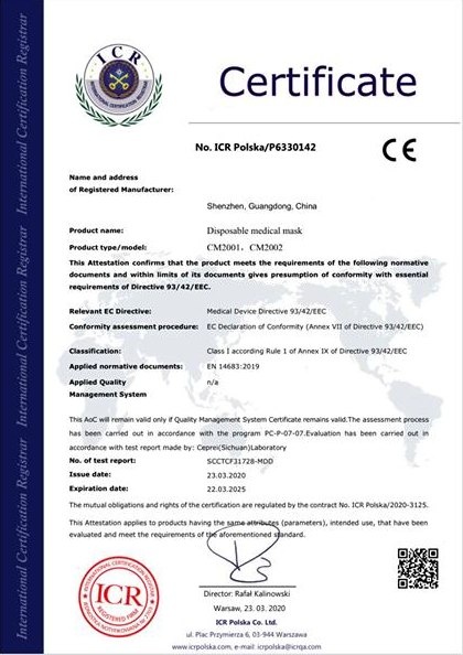 HURT - MASECZKA MEDYCZNA OCHRONNA NA GUMKĘ 8% CE EN14683 HURT - MASECZKA MEDYCZNA OCHRONNA NA GUMKĘ 8% CE EN14683