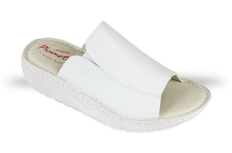 Buty Julex Klapki Damskie Piumetta 6264 białe Buty Julex Klapki Damskie Piumetta 6264 białe