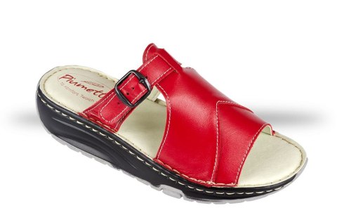 Buty Julex Klapki Damskie Piumetta 6266 czerwone Buty Julex Klapki Damskie Piumetta 6266 czerwone