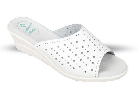 Buty Julex Klapki Damskie Piumetta MD1 białe Buty Julex Klapki Damskie Piumetta MD1 białe