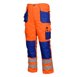 Procera Proman spodnie robocze do pasa ocieplane pomarańczowe HV