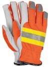 Reis RLTOPER-NEO odblaskowe rękawice robocze monterskie dla drogowców kierowców