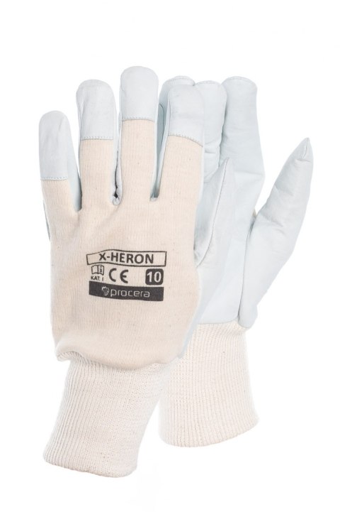 RĘKAWICE ROBOCZE WZMOCNIONE KOZIĄ SKÓRĄ X-HERON PROCERA