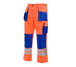 Procera Proman 260 spodnie robocze do pasa odblaskowe HV pomarańczowe