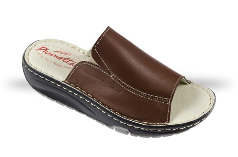 Buty Julex Klapki Damskie Piumetta 6264 brązowe Buty Julex Klapki Damskie Piumetta 6264 brązowe