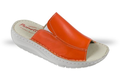 Buty Julex Klapki Damskie Piumetta 6264 pomarańczowe Buty Julex Klapki Damskie Piumetta 6264 pomarańczowe