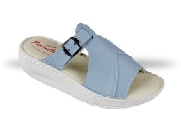 Buty Julex Klapki Damskie Piumetta 6266 jasno niebieskie
