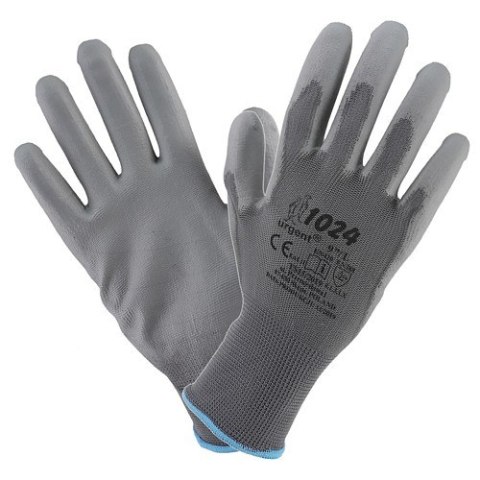 Urgent 1024 rękawice robocze powlekane poliuretanem szare rękawice montażowe Urgent 1024 rękawice robocze powlekane poliuretanem szare rękawice montażowe