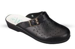 Julex Anatomico SD7 czarne obuwie medyczne profilaktyczne saboty damskie