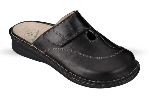 JULEX-Orto 1013 czarne saboty damskie - obuwie ortopedyczne i medyczne