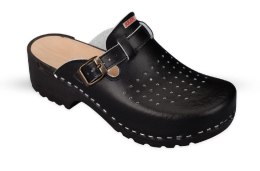 Buty JULEX 154 saboty czarne chodaki