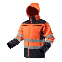 Neo Tools 81-701 kurtka robocza ostrzegawcza softshell z kapturem