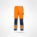 Sara Workwear Drogowiec spodnie robocze do pasa ostrzegawcze pomarańczowe Sara Workwear Drogowiec spodnie robocze do pasa ostrzegawcze pomarańczowe