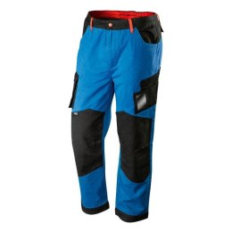 Neo Tools HD+ 81-225 spodnie robocze do pasa monterskie niebieskie bawełna 100%