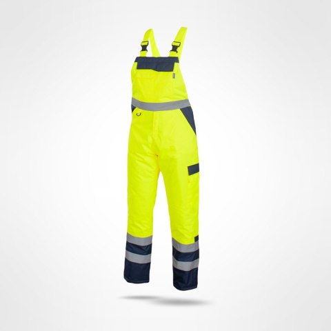 Sara Workwear Drogowiec Winter spodnie robocze ogrodniczki ocieplane odblaskowe żółte Sara Workwear Drogowiec Winter spodnie robocze ogrodniczki ocieplane odblaskowe żółte