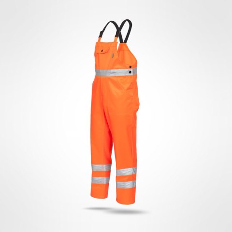Sara Workwear Drogowiec Standard spodnie robocze ogrodniczki odblaskowe pomarańczowe Sara Workwear Drogowiec Standard spodnie robocze ogrodniczki odblaskowe pomarańczowe