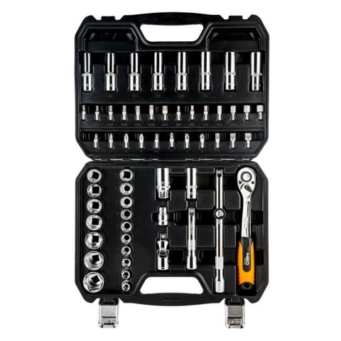 08-663 NEO TOOLS KLUCZE NASADOWE 1/2", ZESTAW 58 SZT., CRV