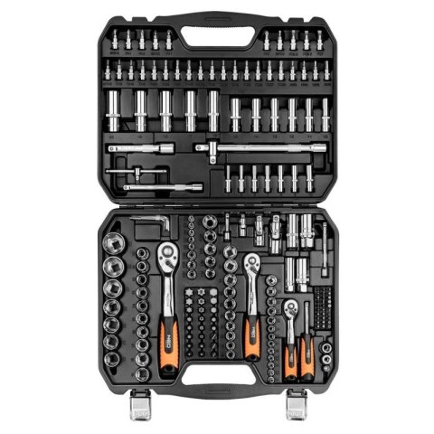 08-680 NEO TOOLS KLUCZE NASADOWE 1/2", 3/8", 1/4", ZESTAW 182 SZT.
