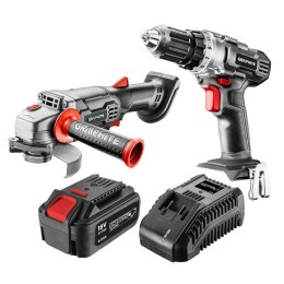 58G000-CS1 GRAPHITE WIERTARKO-WKRĘTARKA AKUMULATOROWA ENERGY+ 18V, LI-ION, UCHWYT 10 MM, SZLIFIERKA KĄTOWA 115X22.2MM, A