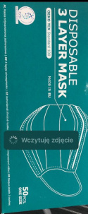 MASECZKA OCHRONNA HIGIENICZNA NA GUMKĘ 3-WARSTWOWA POLSKA