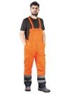 Reis BLUE-ORANGE-B spodnie odblaskowe ocieplane  ogrodniczki