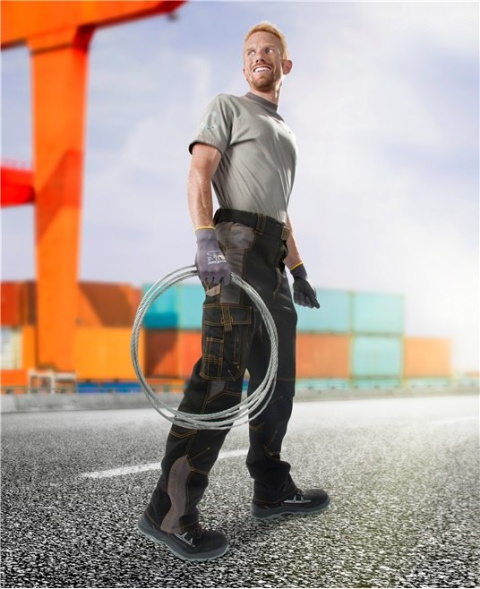 H9129 Ardon Vision spodnie robocze monterskie czarne dla niskich osób H9129 Ardon Vision spodnie robocze monterskie czarne dla niskich osób