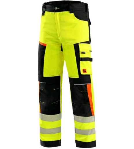 CXS BENSON CANIS spodnie robocze do pasa odblaskowe ostrzegawcze dla drogowców