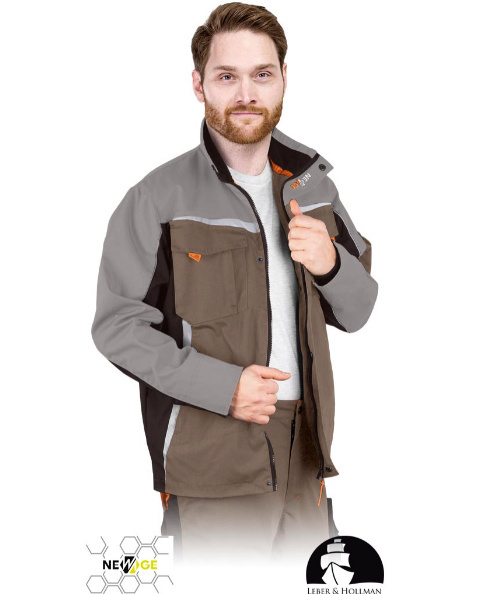 bluza robocza LH-NA-J Leber&Hollman beżowo-brązowo-pomarańczowa bluza robocza LH-NA-J Leber&Hollman beżowo-brązowo-pomarańczowa
