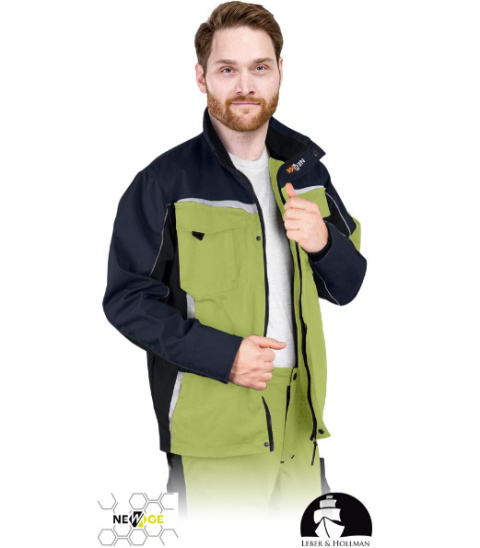 bluza robocza LH-NA-J Leber&Hollman limonkowo-czarna bluza robocza LH-NA-J Leber&Hollman limonkowo-czarna
