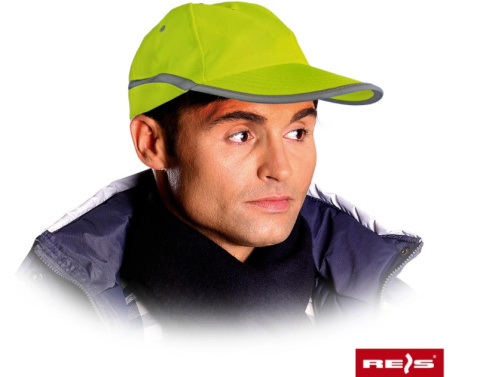 Reis CZFLUO odblaskowa czapka robocza z daszkiem Reis CZFLUO odblaskowa czapka robocza z daszkiem