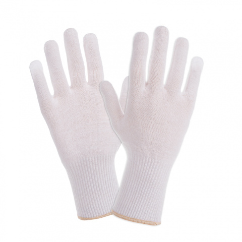 Procera X-White białe rękawice robocze z bawełny 85%