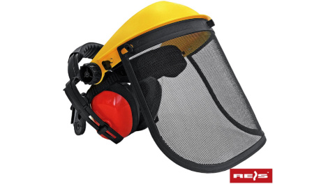 OT-FORTPRO-ME FORTPRO Reis osłona twarzy siateczkowa z nausznikami