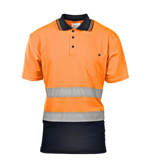 koszulka ostrzegawcza polo Brixton Flash Polstar pomarańczowa