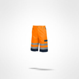 krótkie spodenki robocze Drogowiec Sara Workwear ostrzegawcze pomarańczowe