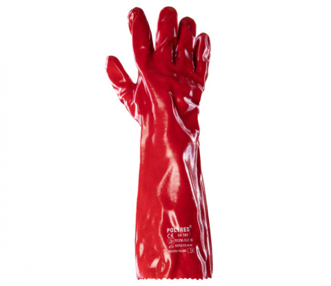 rękawice robocze POLYRED Polstar 45cm PCV rękawice robocze POLYRED Polstar 45cm PCV