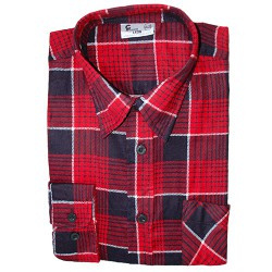 koszula robocza flanelowa Leon Consorte czerwona