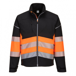 kurtka ostrzegawcza softshell PW375 Portwest czarno-pomarańczowa