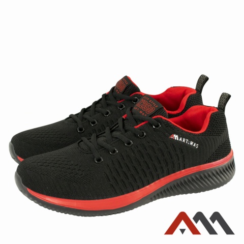 półbuty robocze X250 Art.Master czarno-czerwone
