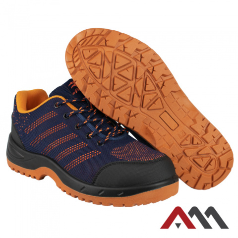 Art.Master półbuty robocze BTEX SB granatowo-pomarańczowe