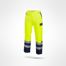 spodnie robocze do pasa ocieplane Drogowiec Winter Sara Workwear odblaskowe żółte