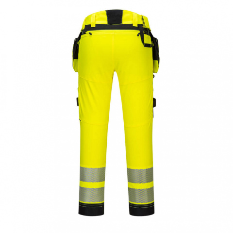 Portwest spodnie ostrzegawcze do pasa DX442 żółte Portwest spodnie ostrzegawcze do pasa DX442 żółte