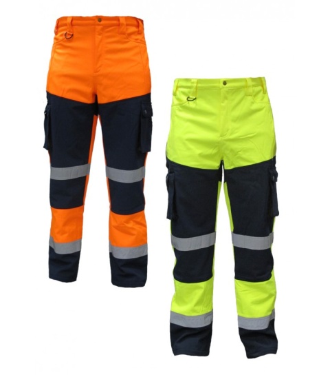spodnie robocze do pasa softshell Snow Hawk Consorte ostrzegawcze 2 kolory