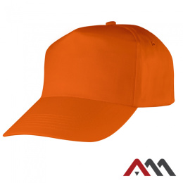 czapka drelichowa z daszkiem Art.Master pomarańczowa