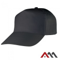 czapka drelichowa z daszkiem Art.Master czarna czapka drelichowa z daszkiem Art.Master czarna
