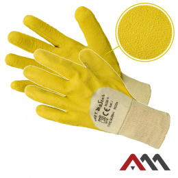 rękawice robocze powlekane lateksem RGSE YELLOW Art.Master
