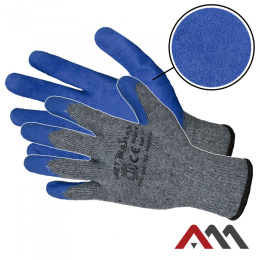 rękawice robocze powlekane lateksem RWGRIP BLUE KAT.1 Art.Master