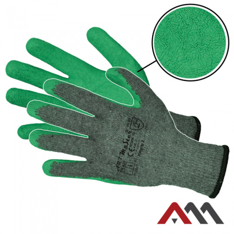 rękawice robocze powlekane lateksem RWGRIP Z KAT.2 Art.Master rękawice robocze powlekane lateksem RWGRIP Z KAT.2 Art.Master