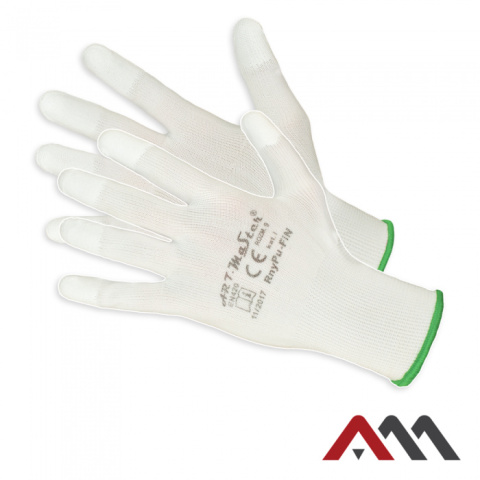 rękawice robocze powlekane poliuretanem RNYPU FIN (12) Art.Master rękawice robocze powlekane poliuretanem RNYPU FIN (12) Art.Master