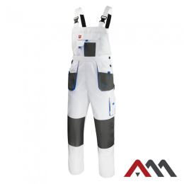 spodnie robocze ogrodniczki CLASSIC WHITE Art.Master