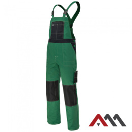 spodnie robocze ogrodniczki GRANDMASTER+ Green Art.Master zielone